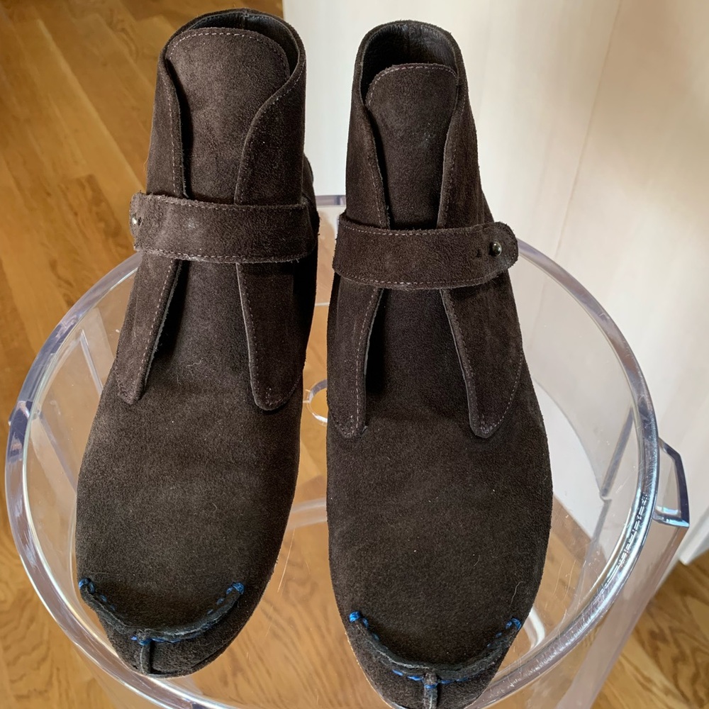Donald Pliner Brown Suede Booties sz9 - Picture 5 of 13